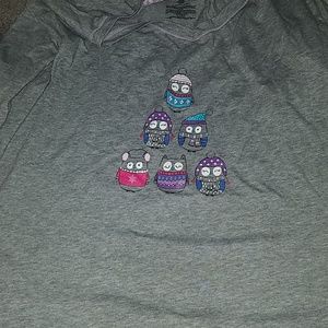 Grey winter sleep wear